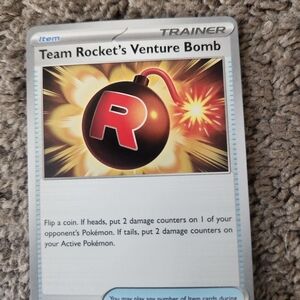 Team Rocket's Venture Bomb U 089/098 SV10 The Glory of Team Rocket Pokemon